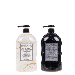Marble shower soap set 2x 1L
