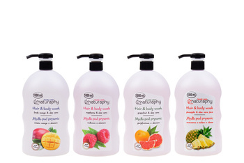 Set of fruit shower soaps 4x 1L