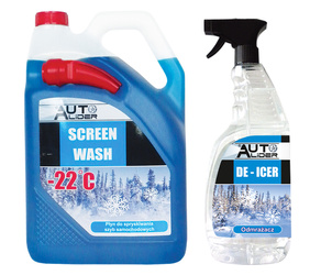 Set of washer fluid with funnel -22°C + Auto Lider window defroster 1200ml