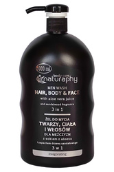 Gel for face, hair and hair with activated charcoal 1L
