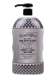 Washing gel for face, body and hair for men with eucalyptus oil 3in1 1L
