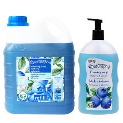 A set of foam hand soaps with a blueberry scent 2L + 1L