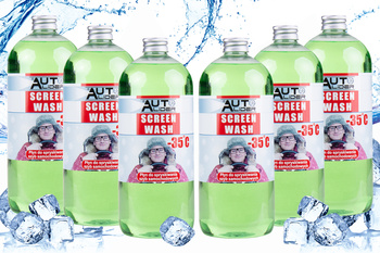 Set of 6x windshield washer fluid -35°C 1L