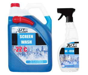 Set of washer fluid with funnel -22°C + Auto Lider window defroster 650ml