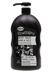 Gel for face, hair and hair with activated charcoal 1L