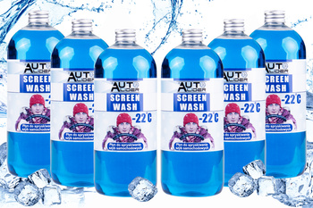 Set of 6x windshield washer fluid -22°C 1L